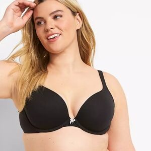 Lane Bryant Cacique Cotton Boost Plunge Bra